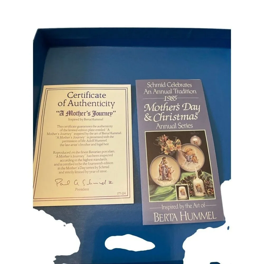 Schmid Hummel Mothers Day1985 A Mothers Journey Decorative Wall Hanging Plate